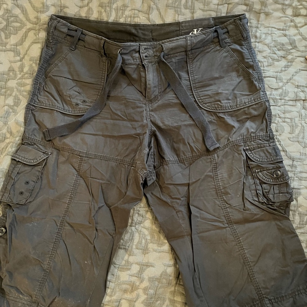 Calvin Klein Black Cargo Shorts